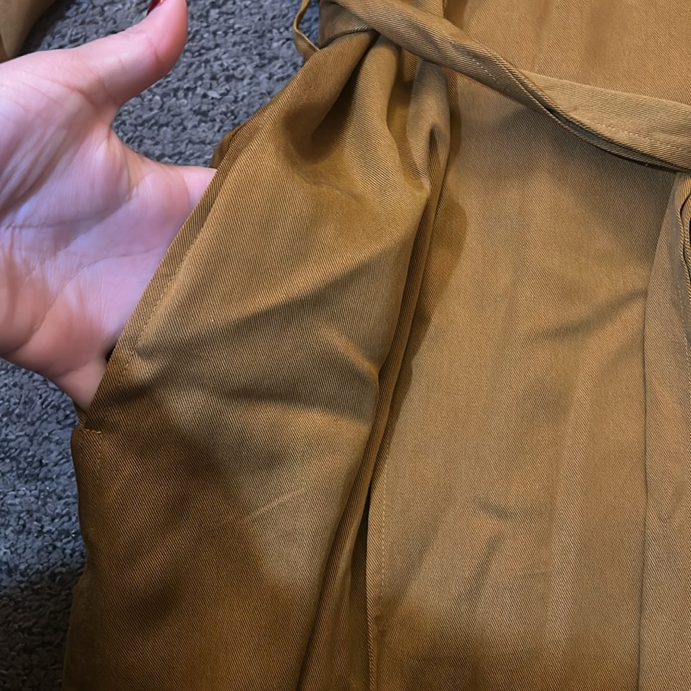 VETTA Camel Brown Trench Coat - Picture 11 of 16
